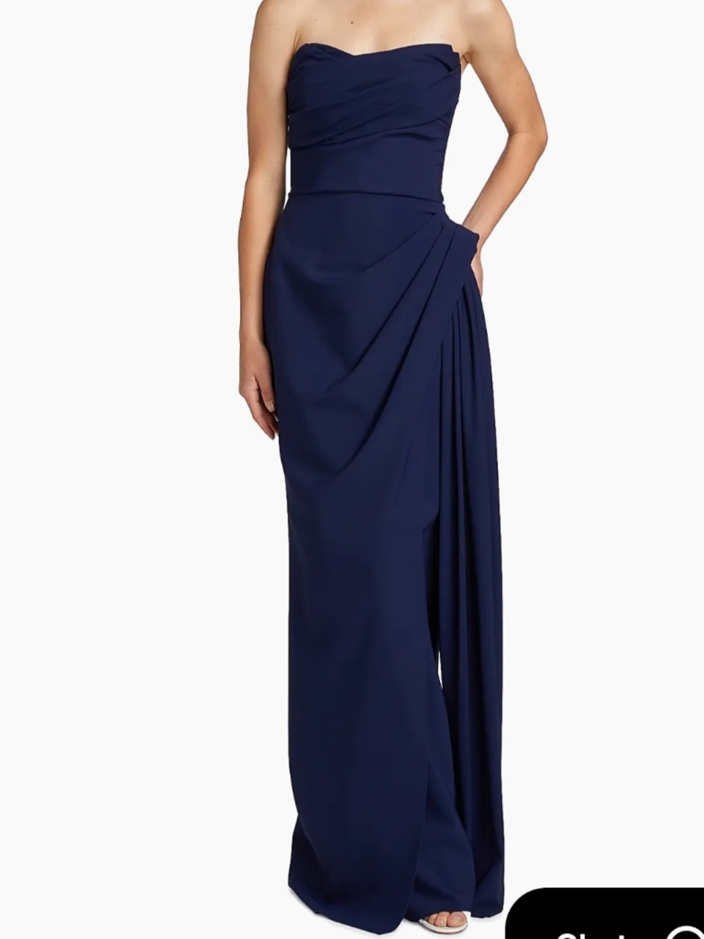 Chiara Boni La Petite Robe Dotai Navy Gown/Sz 10/12